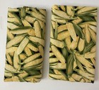2 Corn fabric Tablecloths, napkin, hot pad Yellow Green Black Shawnee King Queen — photo 1