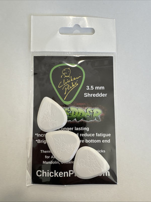 C08.5 Chicken Picks Gitarren Plektrum 3x Shredder 3.5 mm