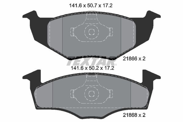 Bremsbelagsatz Vorne VW Ii-System FüR Skoda Fabia I 6Y Combi 6Y5 92-14 6N0698151-image