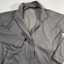 Peter Millar Crown Logo Womens Golf Jacket S UPF 50+ Full Zip Gray Stretch