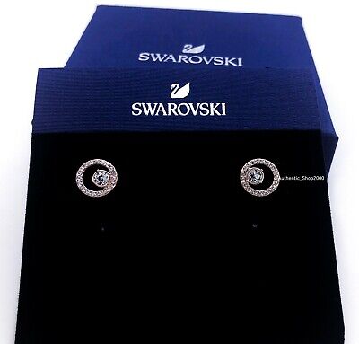 New Authentic SWAROVSKI Rose Gold Creativity Circle PE Stud Earrings  5199827 768549785832 | eBay
