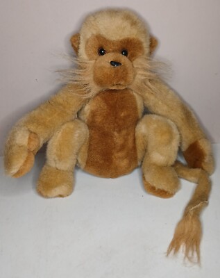Vintage Cuddle Wit Monkey Brown Lovable Huggable Friends 12'' Plush Toy