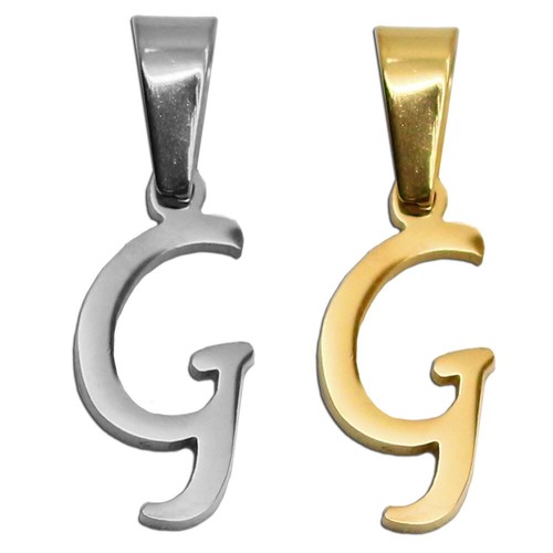1 Kettenanhänger Buchstabe Alphabet Anhänger für Halskette Name Golden Silbern - Bild 9 von 29