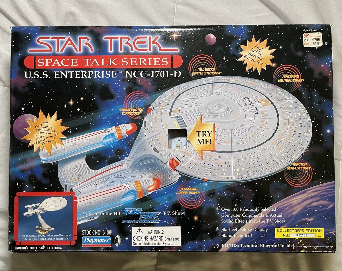 Vintage: Star Trek - Space Talk Series. Enterprise D - Playmates