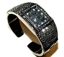 Adrienne Marcasite Bangle Watch SWISS movement Limited Edition New Battery