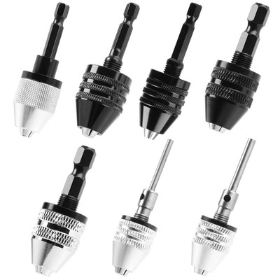 0,3-8 mm schlüsselloses Bohrfutter 1/4 Zoll Sechskantschaft Schlagbohrer Bits Adapter Konverter