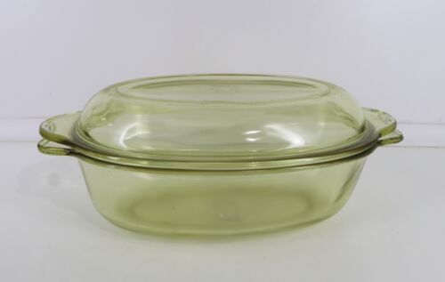 Jenaer Glas Durax ovale Auflaufform mit Deckel 3052, Wagenfeld OG-25002