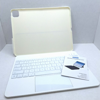 iPad Pro 12.9'' Case Magnetic Detachable Keyboard (6th,5th,4th,3rd Gen) White