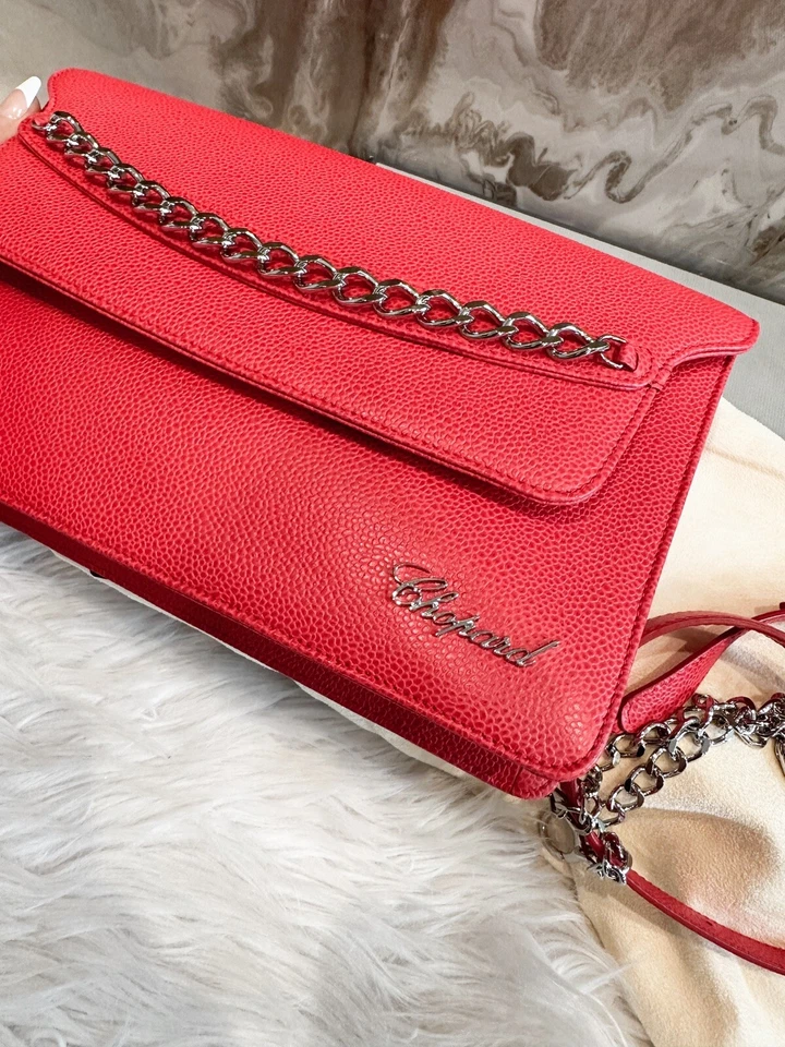 Bolso de Mano/Bolso de Hombro CHOPARD Rosa Granulado 2 Vías Monoco Cadena Foto 4 de 4