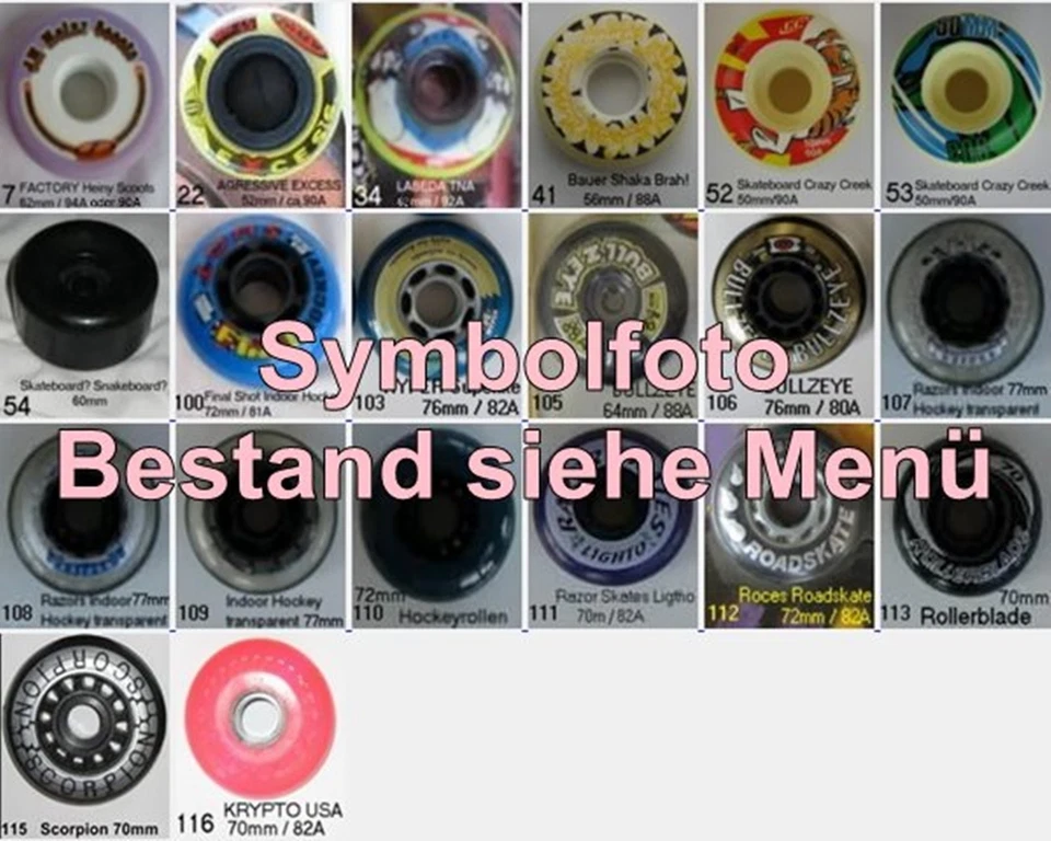 MARKENROLLEN Rollen Factory Heavy Hyper Aggresive BULLZEYE KRYPTO Final Roces Razors Realm