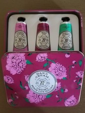 La Chatelaine 20 Shea Butter Hand Cream Tin Gift Set with Organic Argan Oil