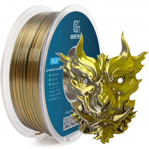 Geeetech 3D Drucker Filament Seide Zweifarbige PLA 1,75mm 1KG Verbrauchsmaterial - Bild 15 von 16