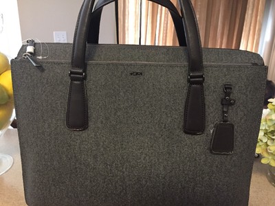 Tumi Sinclair Nina Commuter Brief 79391 Earle Grey Gray Computer
