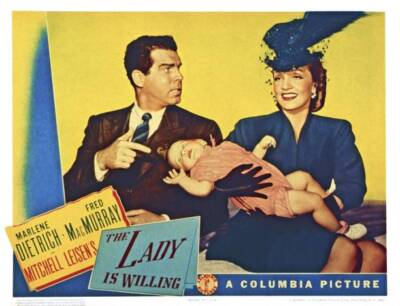 The Lady Is Willing Lobby Card Fred MacMurray Marlene Dietrich 1942 Old Photo