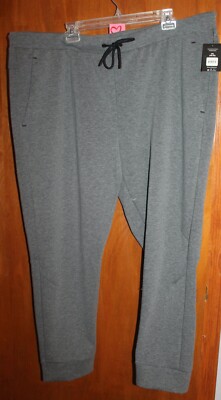 ATHLETIC WORKS Men's 3XL (48-50) FUSION KNIT JOGGER Sweatpants gray (NWT)