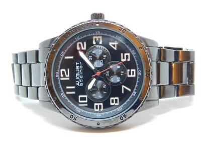 August Steiner AS8060BK Black Tone Quartz Analog Men's Watch