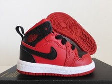 Nike Air Jordan 1 Mid Td Gym Red-Black-White Sz 3c 640735-660