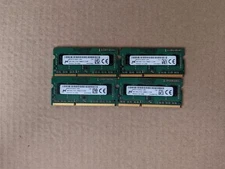 LOT OF 4 MICRON 4GB 1RX8 PC3L-12800S LAPTOP RAM MT8KTF51264HZ-1G6N1  ZZ9-2(5)