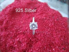 925 Sterling Silber Ring Kristall Krone Vorsteck Verlobung Hochzeit Zirkon Gr 8