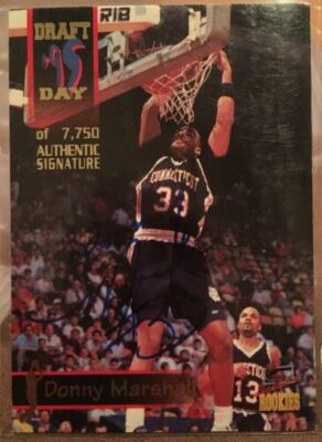 Donny Marshall UConn Basketball Signature Rookies autograph card Big East Auto