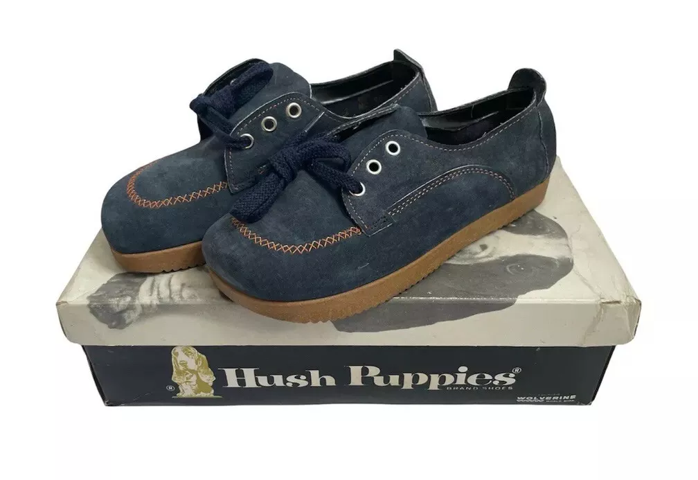 Navy blue clearance hush puppies shoes