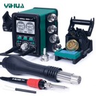 YIHUA 995D+I 110W Soldering Iron Upgraded Easy Plug-pull Hot Air Nozzle Station