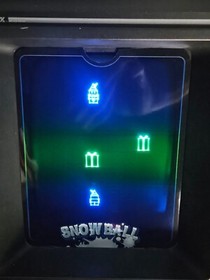Vectrex Snow Ball Complete Boxed Game by Vector Republic in Teal Blue #132