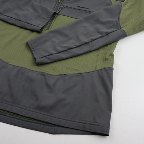 Patagonia R1 Fitz Roy Polartec Fleece Fishing Pullover Shirt Mens M Green Jacket - Picture 5 of 9