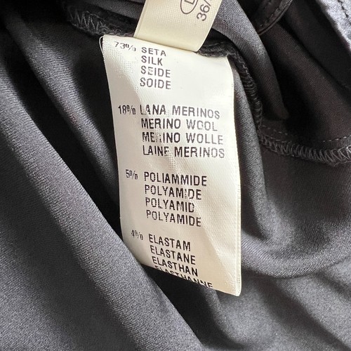 Fabiana Filippi Damen S Knopfleiste Seidenbluse Metallic Perlendetail grau neu mit Etikett - Bild 14 von 19