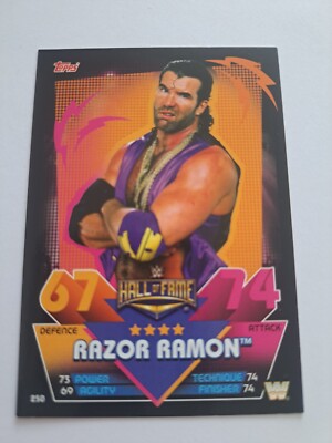 Razor Ramon Card Topps WWE Slam Attax Reloaded 2020 Card Hall Of Fame Razor Ramon 250 ...
