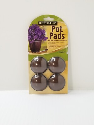 Better-Gro Brown Plant POT PADS for Deck & Patio Protection NEW IN PACKAGE