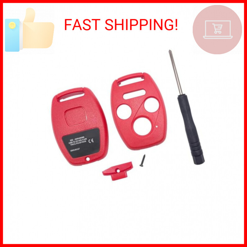 4 Buttons Uncut Key Fob Cover Case fit for Honda 20032012 Accord 2006
