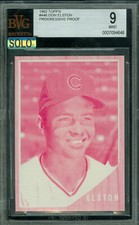 1962 TOPPS LOA # 446 DON ELSTON RED PROOF BGS 9 MAC SOLO FINEST GRADE $500 CARD