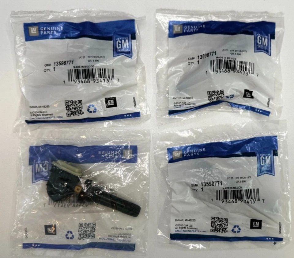 4X 13598771 For BUICK CADILLAC CHEVROLET TPMS TIRE PRESSURE SENSOR OEM - Image 4 of 4