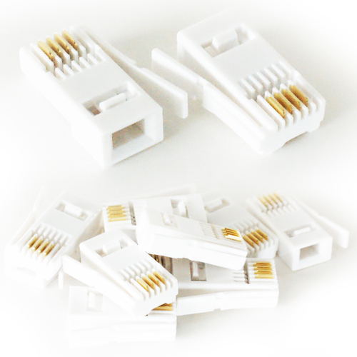10x BT Telephone 431A Crimp Connectors Plugs Ends Jacks For Phone Cable