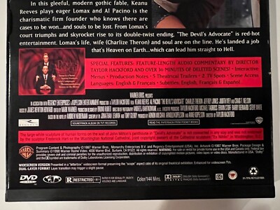 Devil's Advocate SE DVD - 1st Print/RARE OOP - Recalled Version