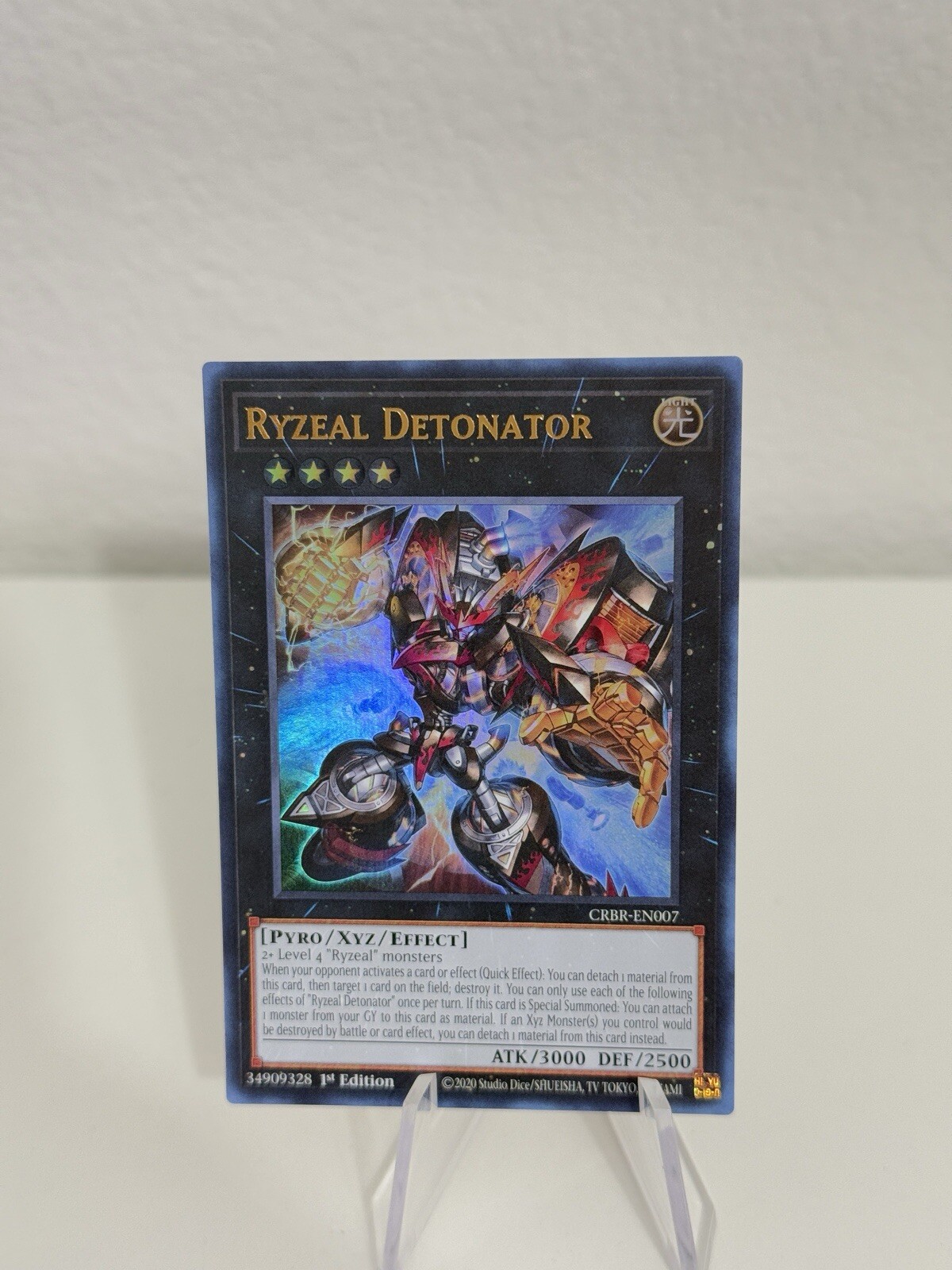 CRBR-EN007 Ryzeal Detonator Ultra Rare 1st Edition YuGiOh