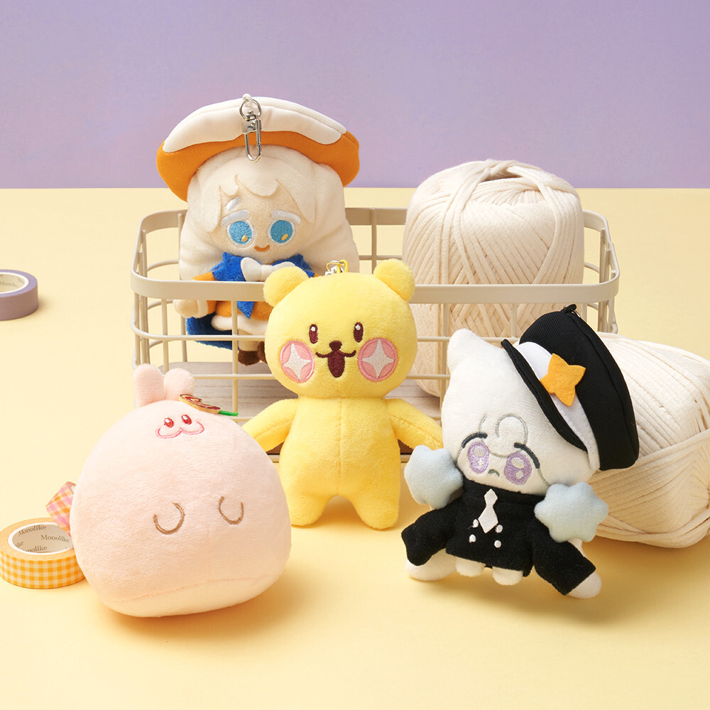Cookie Run Kingdom Official Plush Keyring Keychains 4Type Cream