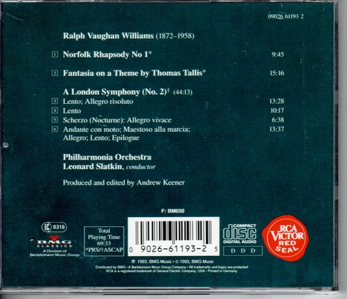 6 CD-Box Vaughan Williams THE 9 SYMPHONIES Leonard Slatkin | excellent (C7609) - Picture 8 of 22