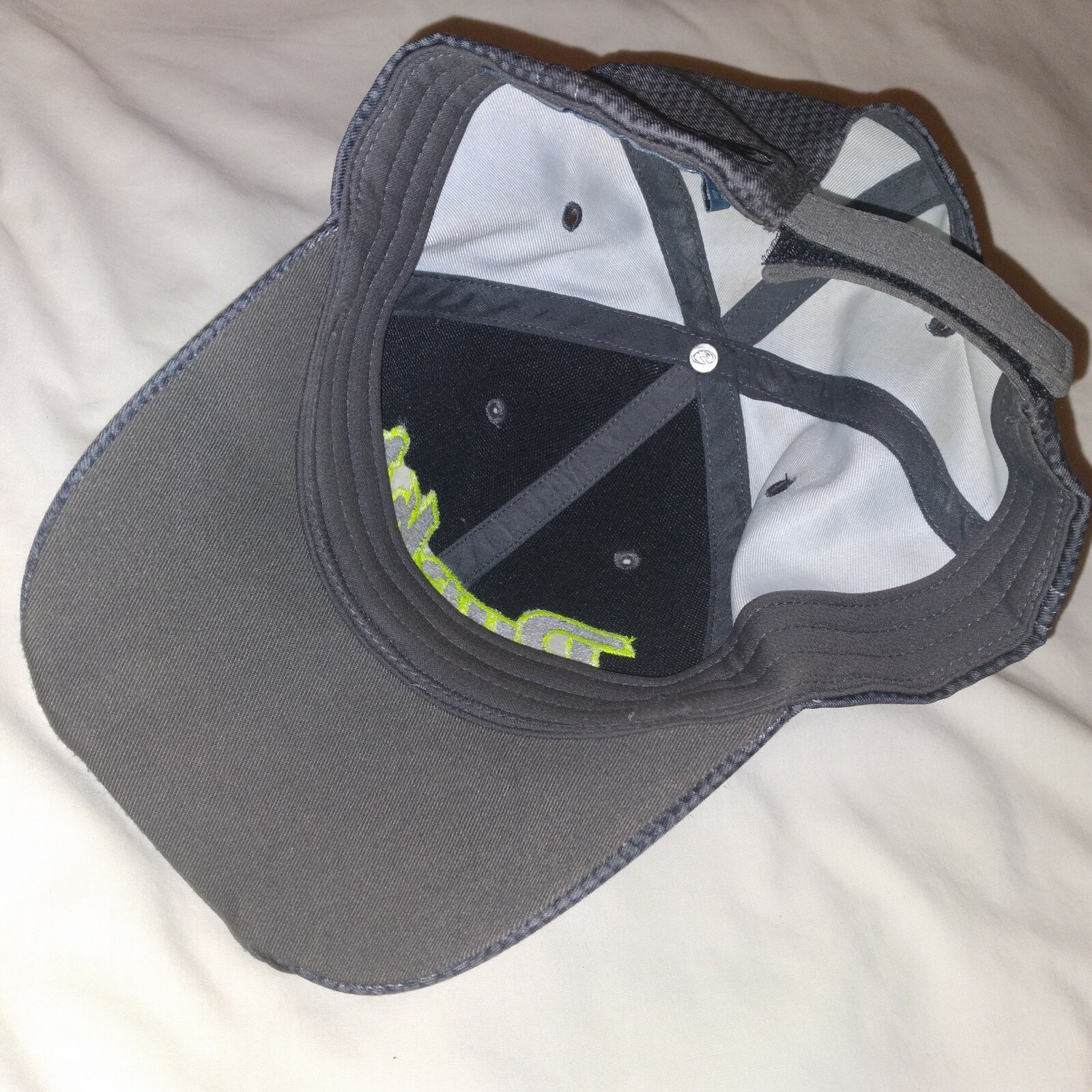 NHL Ducks Baseball Cap Gray Adjustable - image 5