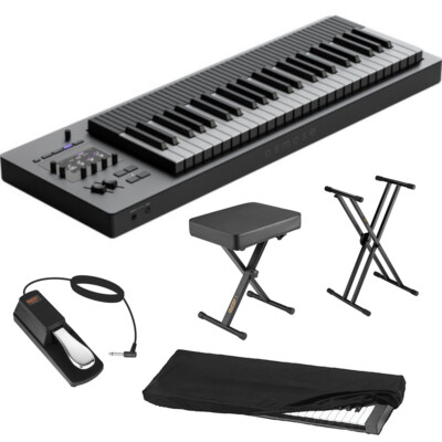EXPRESSIVE E Osmose 49-Key Synthesizer Bundle w/ Stand, Bench, Pedal & Cover KIT