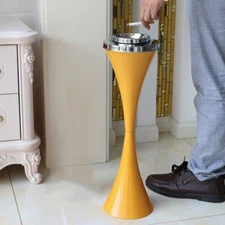 Outdoor Floor Standing Ashtray w/ Lid Cigarette Smoking Receptable Ash Tray Gift
