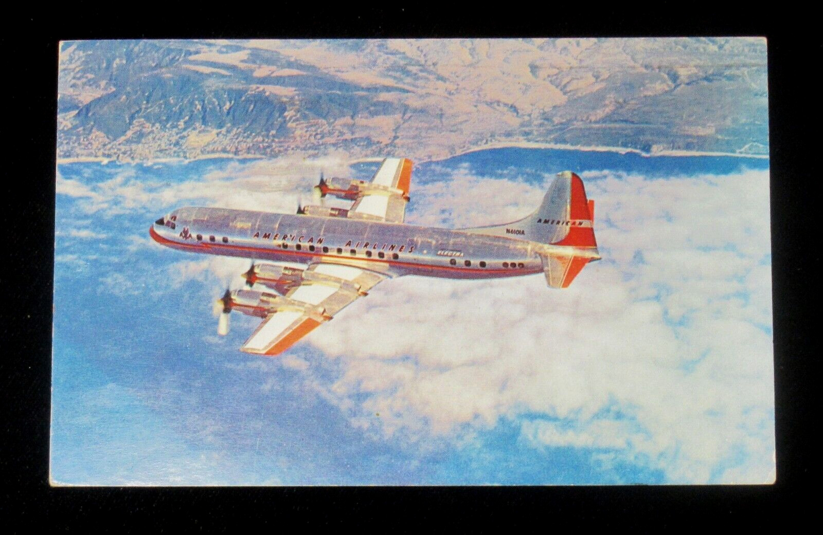 Vintage Postcard American Airlines First with Jets Across the USA 1962