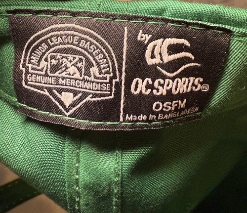 Vermont Lake Monster Hat Men OSFM OC Sports Minor League Baseball Cap MiLB Green - Picture 3 of 8