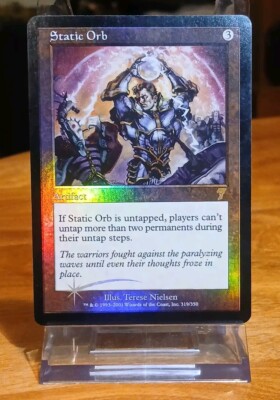 Static Orb 7th Edition Rare Foil 319/350 Artifact MTG WOTC LP/MP  Best $/COND. 