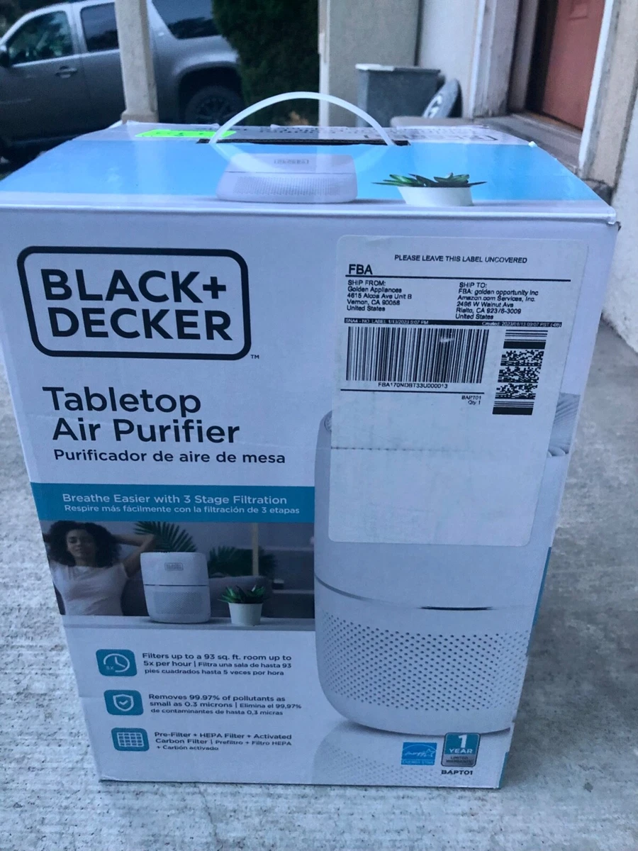 Black and decker tabletop air purifier deals