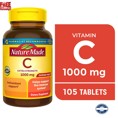 Extra Strength Vitamin C 1000 mg Tablets, Dietary Supplement, 105 Count