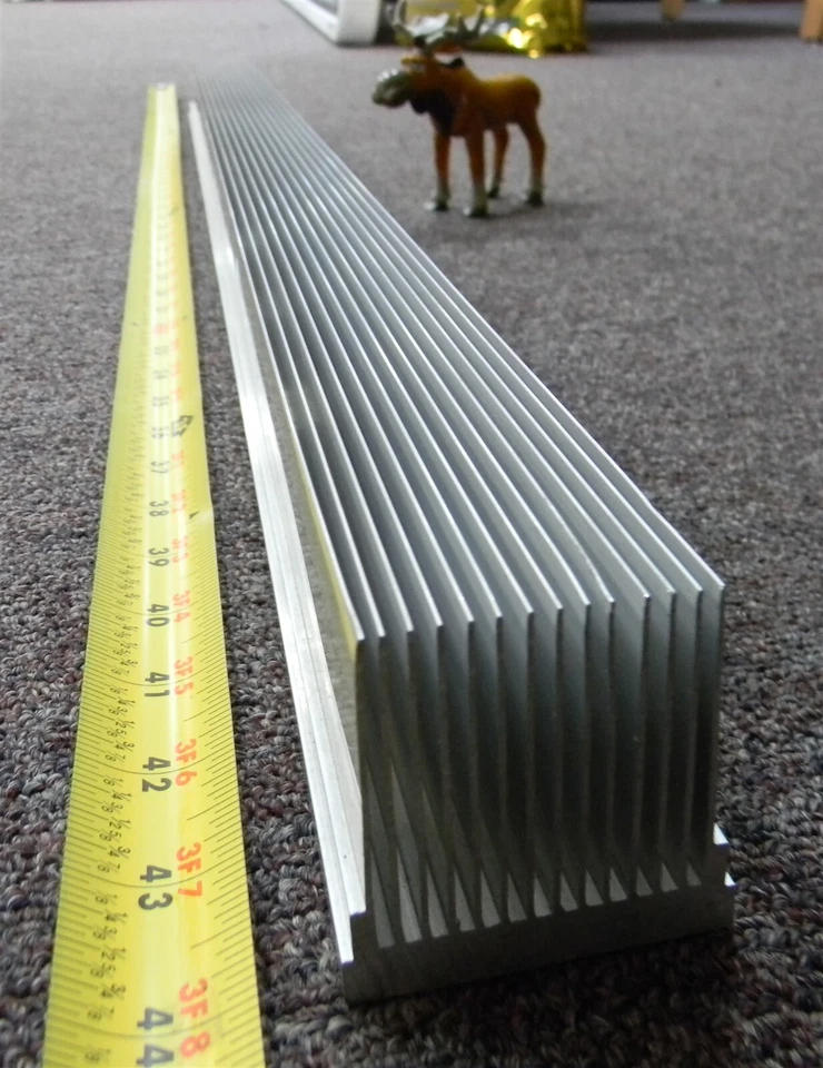 Dissipador de calor de alumínio 36,25" x 2" x 2" com 14 aletas - Imagem 3 de 4