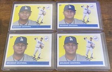 Brusdar Graterol 2020 Topps Archives Rookie RC #34 Los Angeles Dodgers Lot (4)