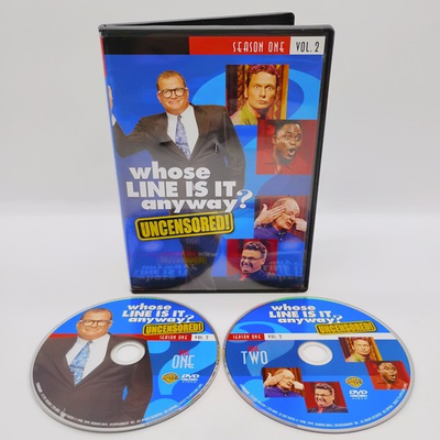 #ad #ad Whose Line Is It Anyway? Uncensored Season 1 One Vol 2 DVD 2 Disc Drew Carey $12.99